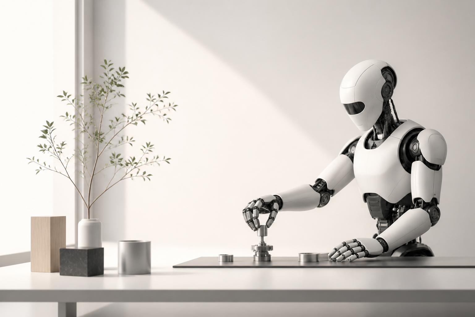 Minimal robot manipulation scene
